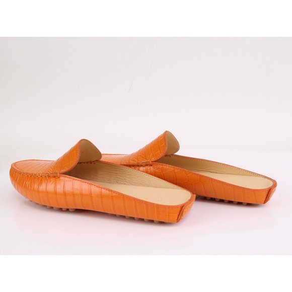 NIB M.Gemi Croc Embossed FELIZE Mule Clementine 36.5, 38 - Picture 6 of 11
